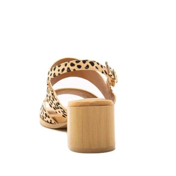 CYBER SALE! LAST Sz7! SIENNA Cheetah Heeled Sandal - Picture 9 of 9